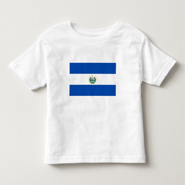 T-shirt Pour Les Tous Petits Drapeau El Salvador (Devant)