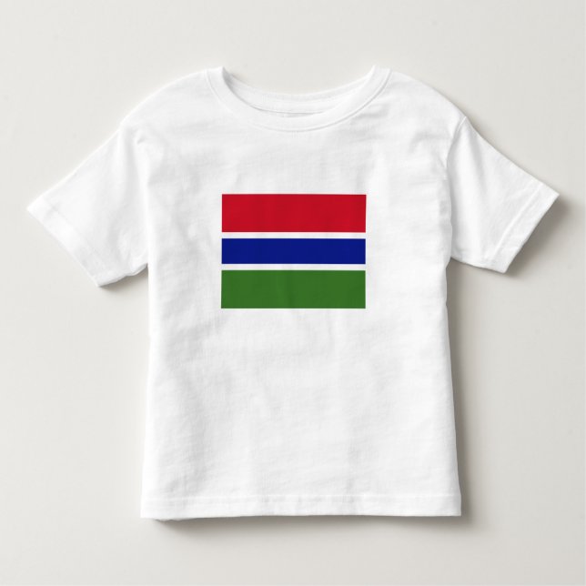 T-shirt Pour Les Tous Petits Drapeau Gambie (Devant)