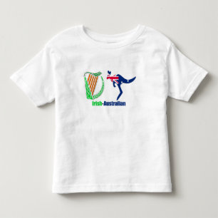 T-shirt Pour Les Tous Petits Drapeau irlandais Harp-Australie Toddler-Jersey-T-