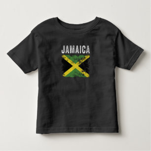 T-shirt Pour Les Tous Petits Drapeau jamaïcain en détresse - Drapeau jamaïcain