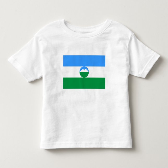 T-shirt Pour Les Tous Petits Drapeau Kabardino Balkaria (Devant)