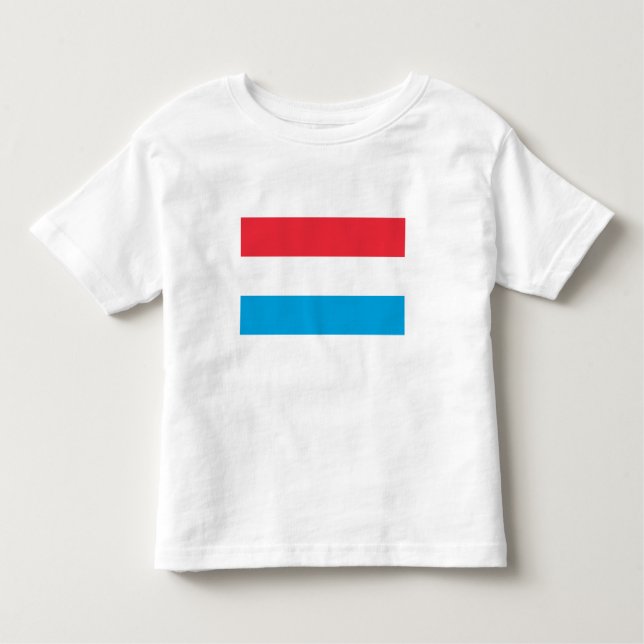 T-shirt Pour Les Tous Petits Drapeau Luxembourg (Devant)