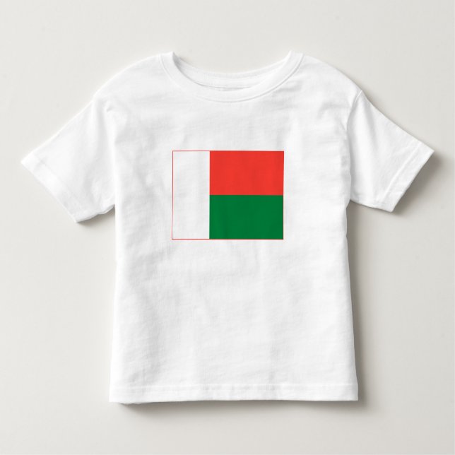 T-shirt Pour Les Tous Petits Drapeau Madagascar (Devant)
