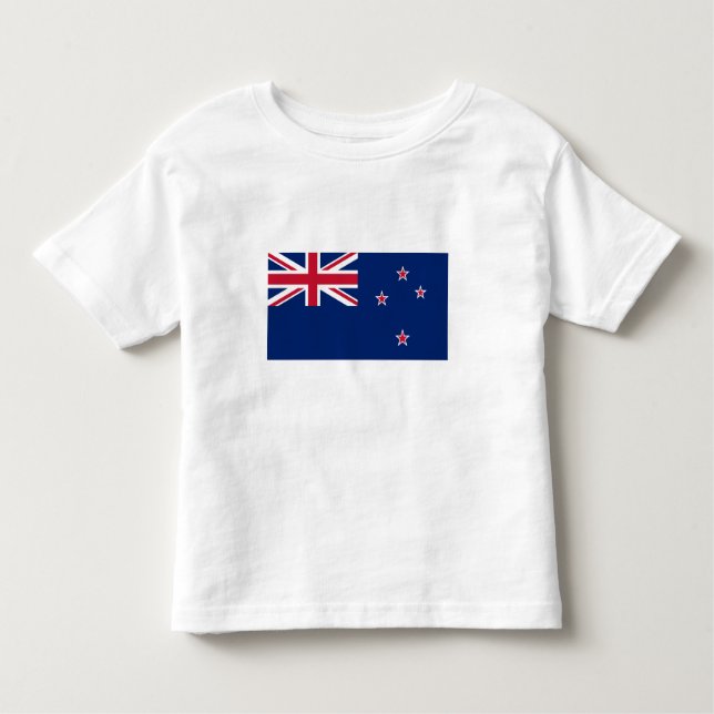 T-shirt Pour Les Tous Petits Drapeau néo-zélandais (Devant)