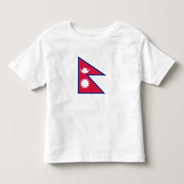 T-shirt Pour Les Tous Petits Drapeau népalais (Devant)