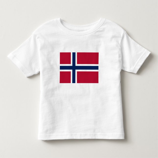 T-shirt Pour Les Tous Petits Drapeau norvégien (Devant)