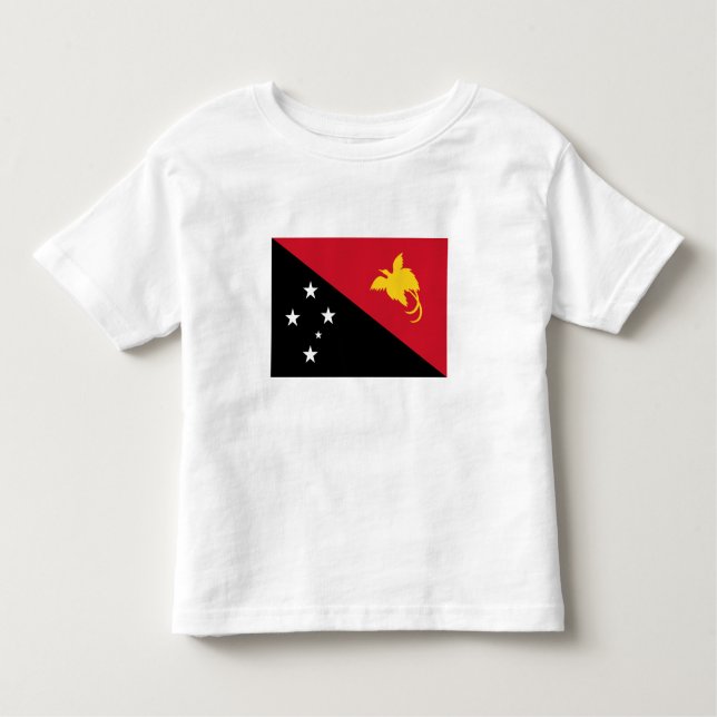 T-shirt Pour Les Tous Petits Drapeau Papouasie-Nouvelle-Guinée (Devant)