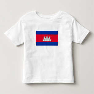 T-shirt Pour Les Tous Petits Drapeau patriotique cambodgien