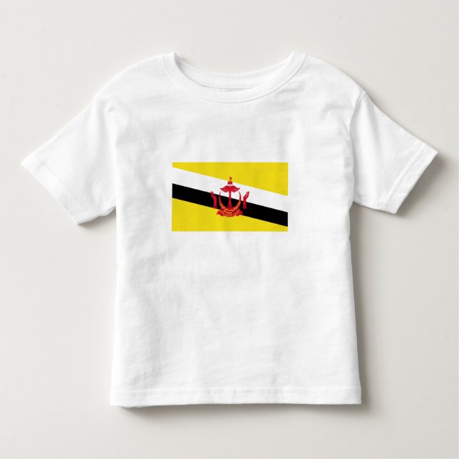 T-shirt Pour Les Tous Petits Drapeau patriotique de Brunei (Devant)