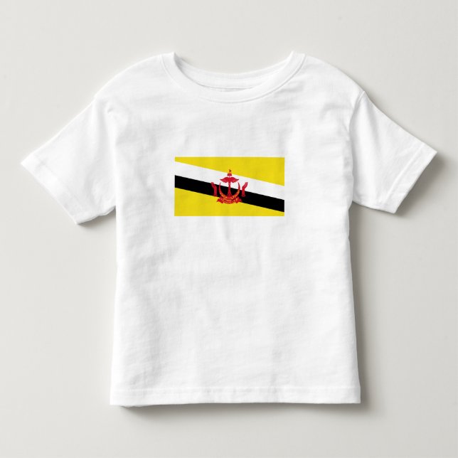 T-shirt Pour Les Tous Petits Drapeau patriotique du Brunei (Devant)