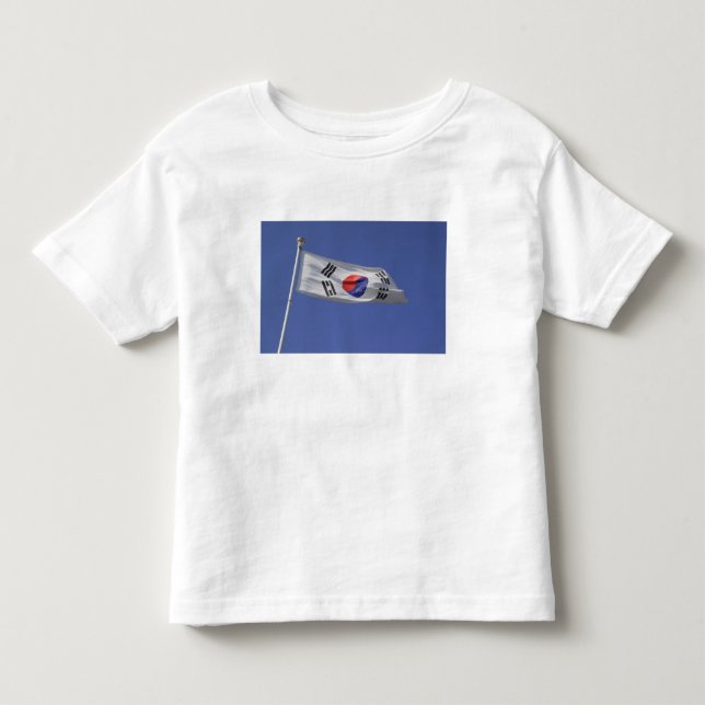 T-shirt Pour Les Tous Petits Drapeau sud-coréen (Devant)