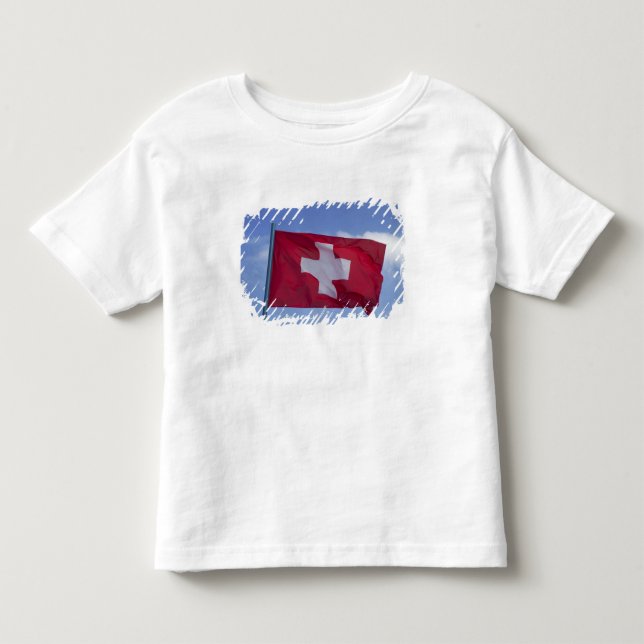 T-shirt Pour Les Tous Petits Drapeau suisse RF) (Devant)
