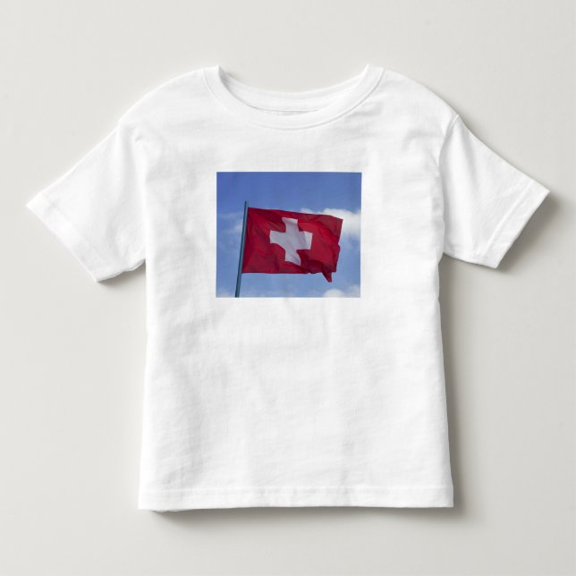 T-shirt Pour Les Tous Petits Drapeau suisse RF) (Devant)