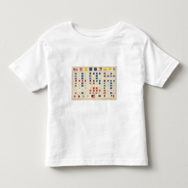 T-shirt Pour Les Tous Petits Drapeaux, insignes, etc. (Devant)