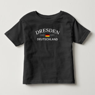 T-shirt Pour Les Tous Petits Dresden Deutschland Coordonnées Allemand
