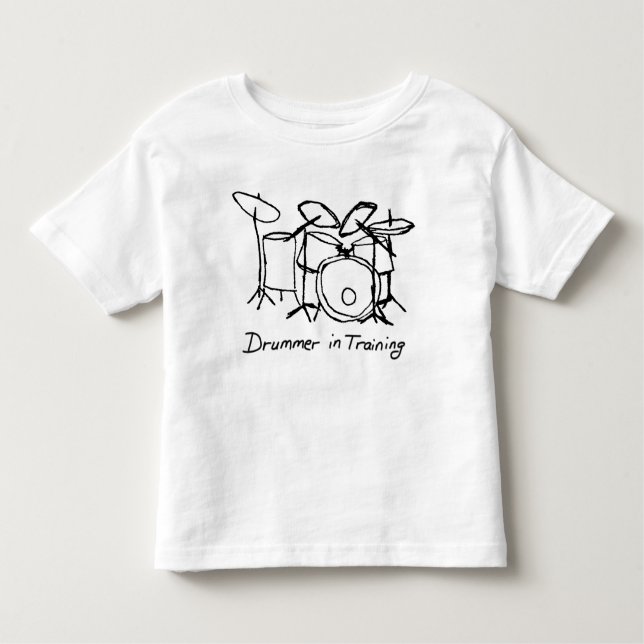 T-shirt Pour Les Tous Petits Drmmer dans la formation (Devant)