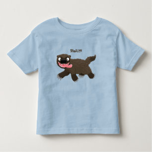 T-shirt Pour Les Tous Petits Drôle animal avide de carcajou