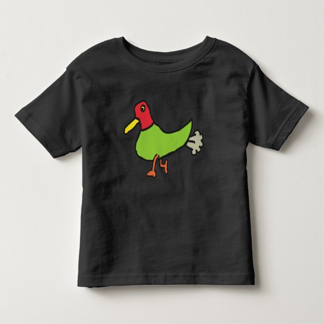 T-shirt Pour Les Tous Petits Drôle canard à farce (Devant)