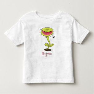 T-shirt Pour Les Tous Petits Drôle carnivore Vénus piège à mouches plante dessi