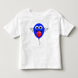 T-shirt Pour Les Tous Petits Drôle Cartoon Goofy Face S'Envoler Balloon Enfants