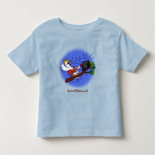 T-shirt Pour Les Tous Petits Drôle cockatoo jouant de la guitare rock dessin an