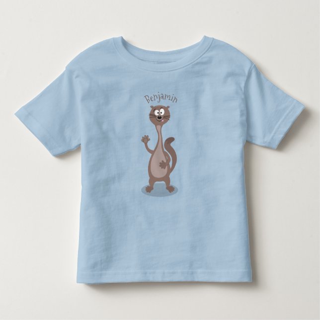 T-shirt Pour Les Tous Petits Drôle dessin animé en toile (Devant)