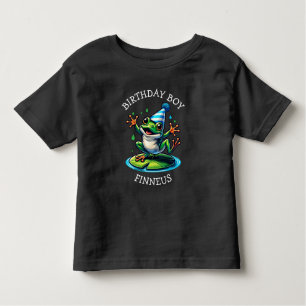 T-shirt Pour Les Tous Petits Drôle Grenouille à thème Anniversaire Garçon