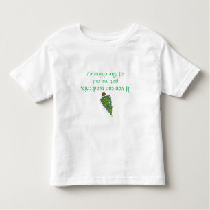 T-shirt Pour Les Tous Petits Drôle Noël à l'envers Phrase