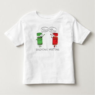 T-shirt Pour Les Tous Petits Drôle Noël Cartoon Cuisines épices
