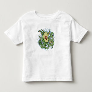 T-shirt Pour Les Tous Petits Drôle Octopus Avocado