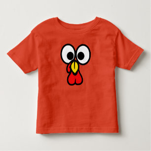 T-shirt Pour Les Tous Petits Drôle Turquie face Thanksgiving