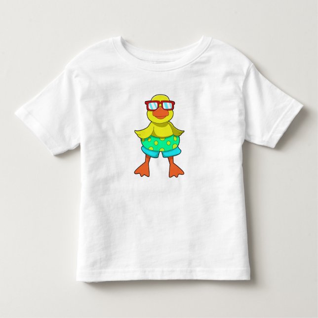 T-shirt Pour Les Tous Petits Duck with Swim ring & Sung (Devant)