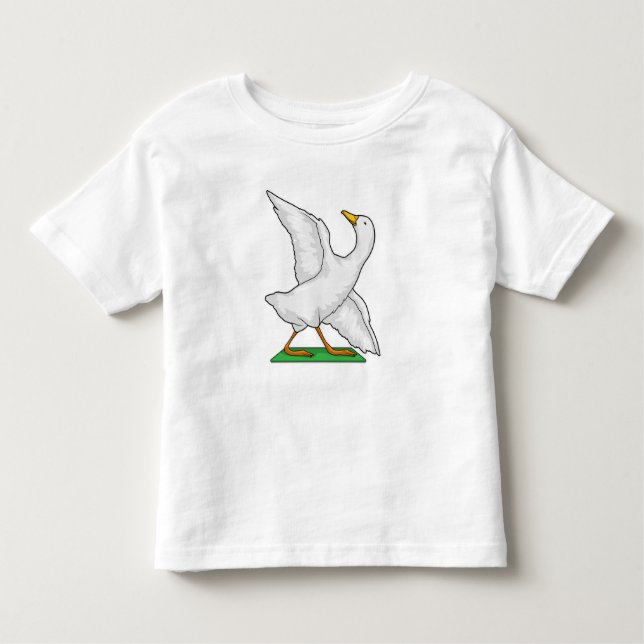 T-shirt Pour Les Tous Petits Duck Yoga Méditation Fitness (Devant)