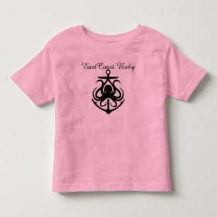 T-shirt Pour Les Tous Petits East Coast Baby mignonne ancre de poulpe Baby shir