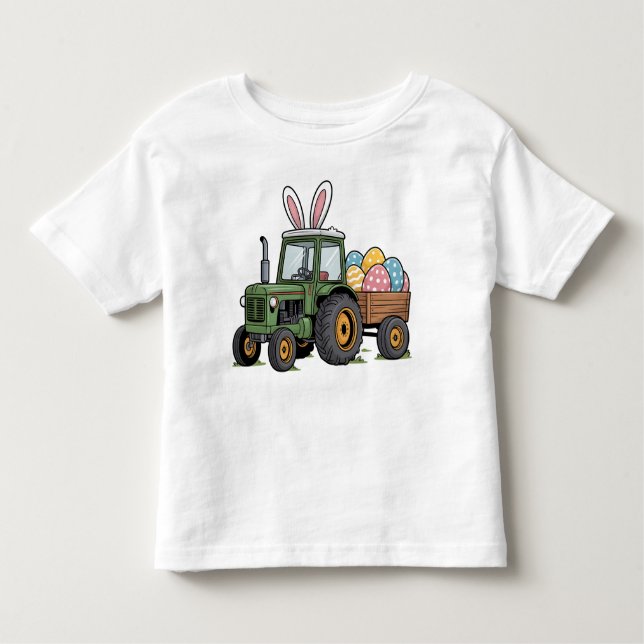 T-shirt Pour Les Tous Petits Easter Tractor  (Devant)