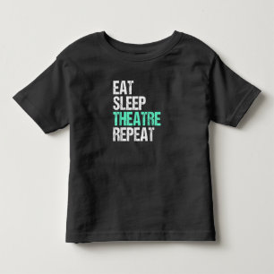 T-shirt Pour Les Tous Petits Eat Sleep Acter Répéter Funny Acteur Acteur Cadeau