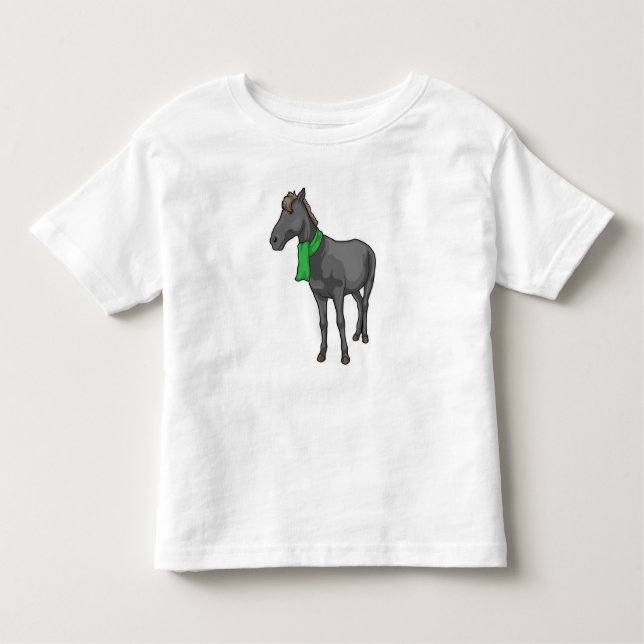 T-shirt Pour Les Tous Petits Écharpe de cheval (Devant)
