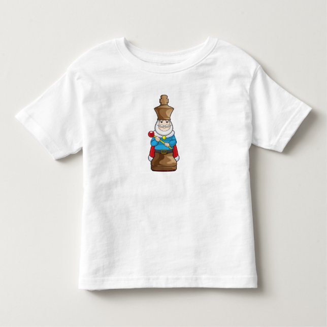T-shirt Pour Les Tous Petits Échecs King Chess (Devant)
