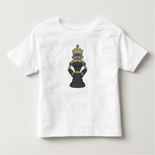 T-shirt Pour Les Tous Petits Échecs King Crown Chess