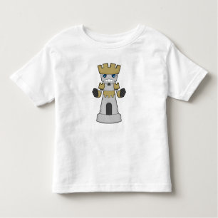 T-shirt Pour Les Tous Petits Échecs Pièce Rook Échecs