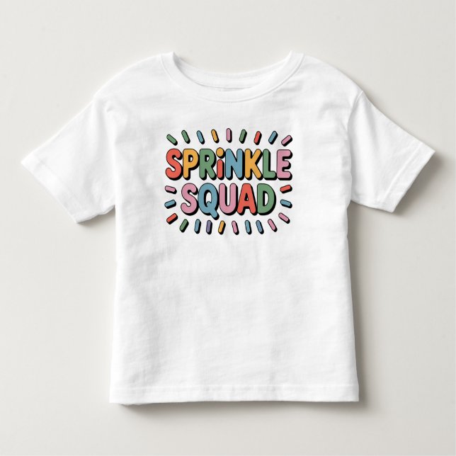 T-shirt Pour Les Tous Petits Écrasage | Saupoudrer bébé (Devant)