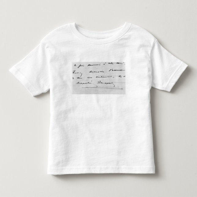 T-shirt Pour Les Tous Petits Écriture et signature (Devant)