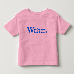 T-shirt Pour Les Tous Petits Écrivain (lettrage bleu)