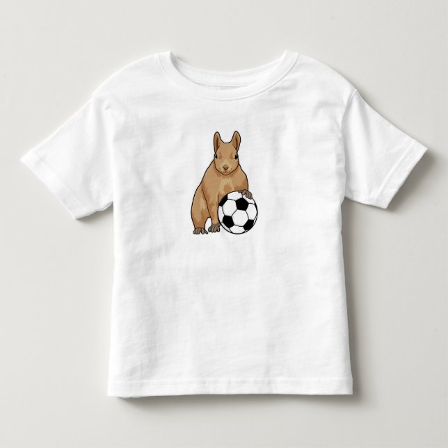 T-shirt Pour Les Tous Petits Écureuil à Soccer Sports (Devant)