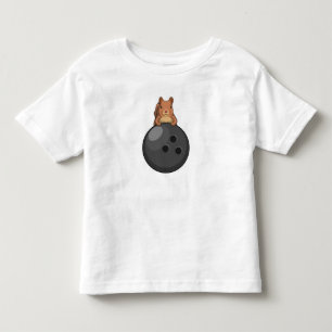 T-shirt Pour Les Tous Petits Écureuil au bowling avec boule de bowling