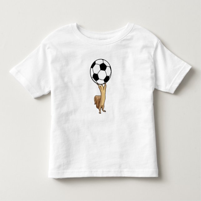 T-shirt Pour Les Tous Petits Écureuil avec balle de football (Devant)