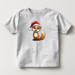 T-shirt Pour Les Tous Petits Écureuil de dessin animé adorable avec un chapeau