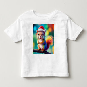 T-shirt Pour Les Tous Petits Écureuil de Noël Comme Père Noël-56765