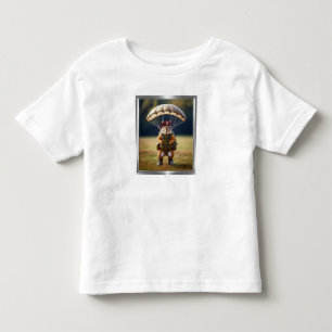 T-shirt Pour Les Tous Petits Écureuil parachutiste aéroporté