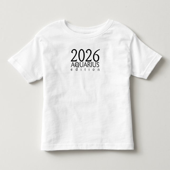 T-shirt Pour Les Tous Petits édition Verseau 2026 avec symbole (Devant)